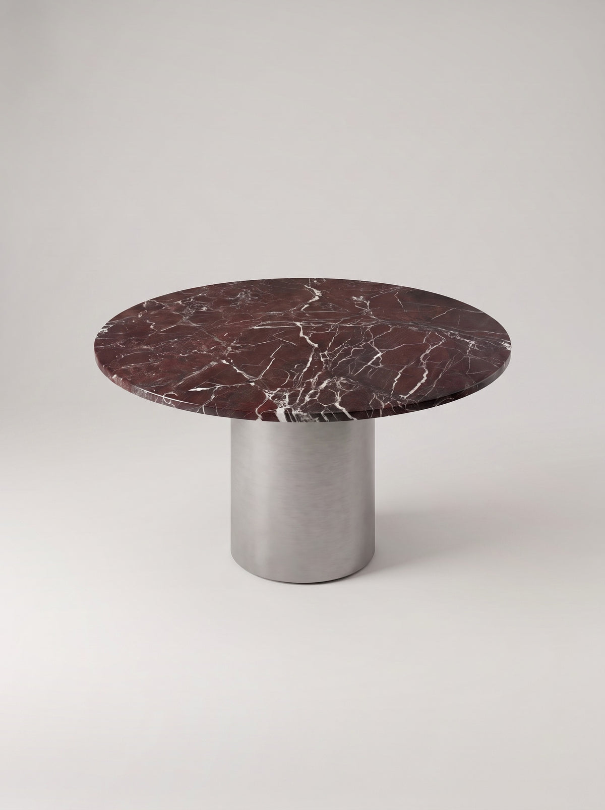 Rosso eettafel van schuin boven