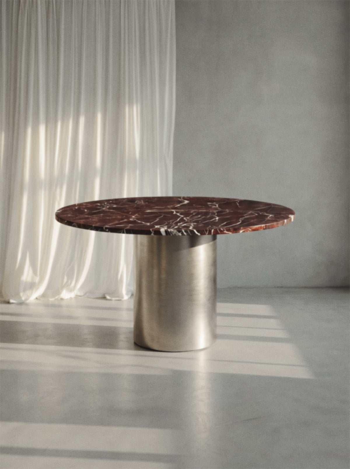 ROSSO – Ronde Eettafel | Bordeaux Rosé Marmer