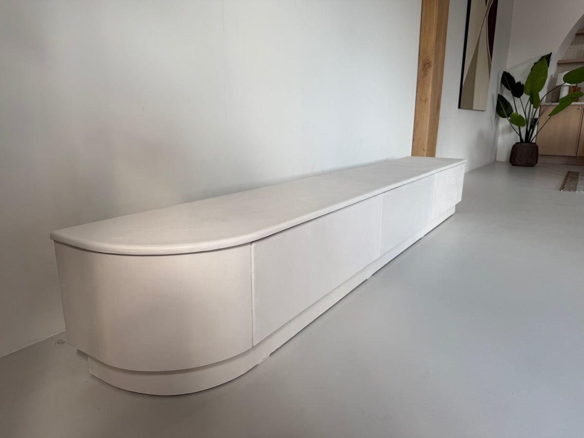 Mokani TV-meubel Microcement op maat gemaakt